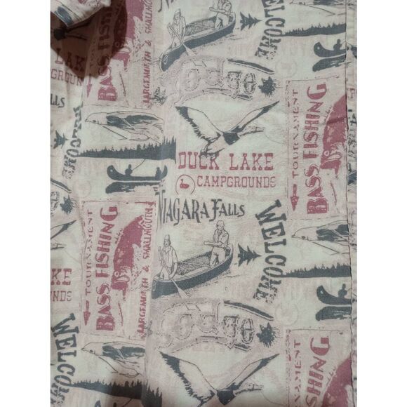 Woolrich Shirt Men's Large Button Front Short Sleeve Niagara Falls‎ Duck Lake - Picture 4 of 7